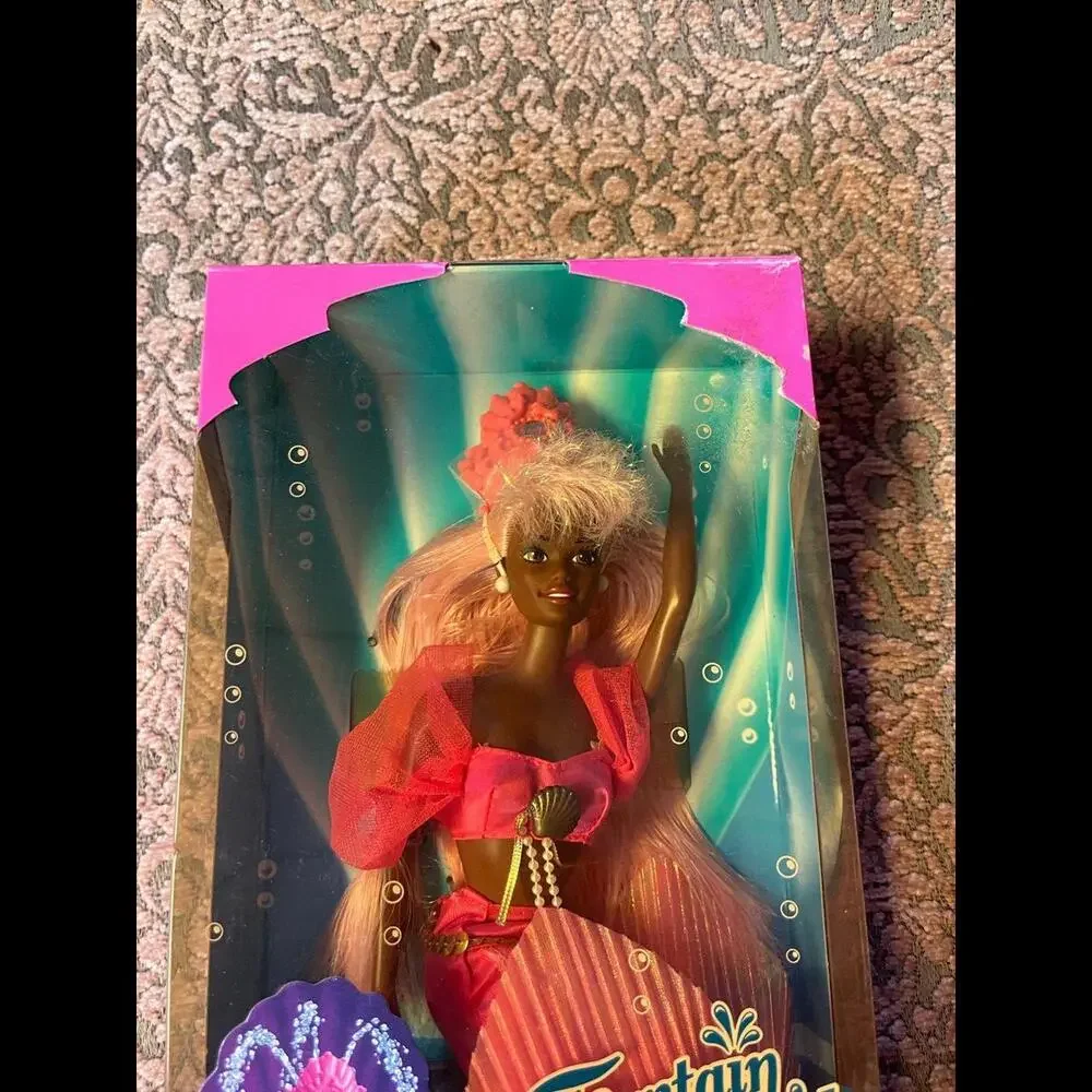 Fountain Mermaid Barbie Mattel‎ 10522 RARE AA w Long Pink Hair NRFB